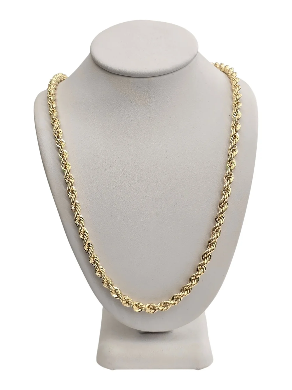 14k Real Gold Rope Chain 5mm 22 Inches